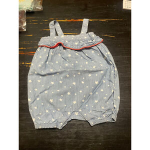 Celebrate! Blue Star patriotic 4th 18 month bubble Romper